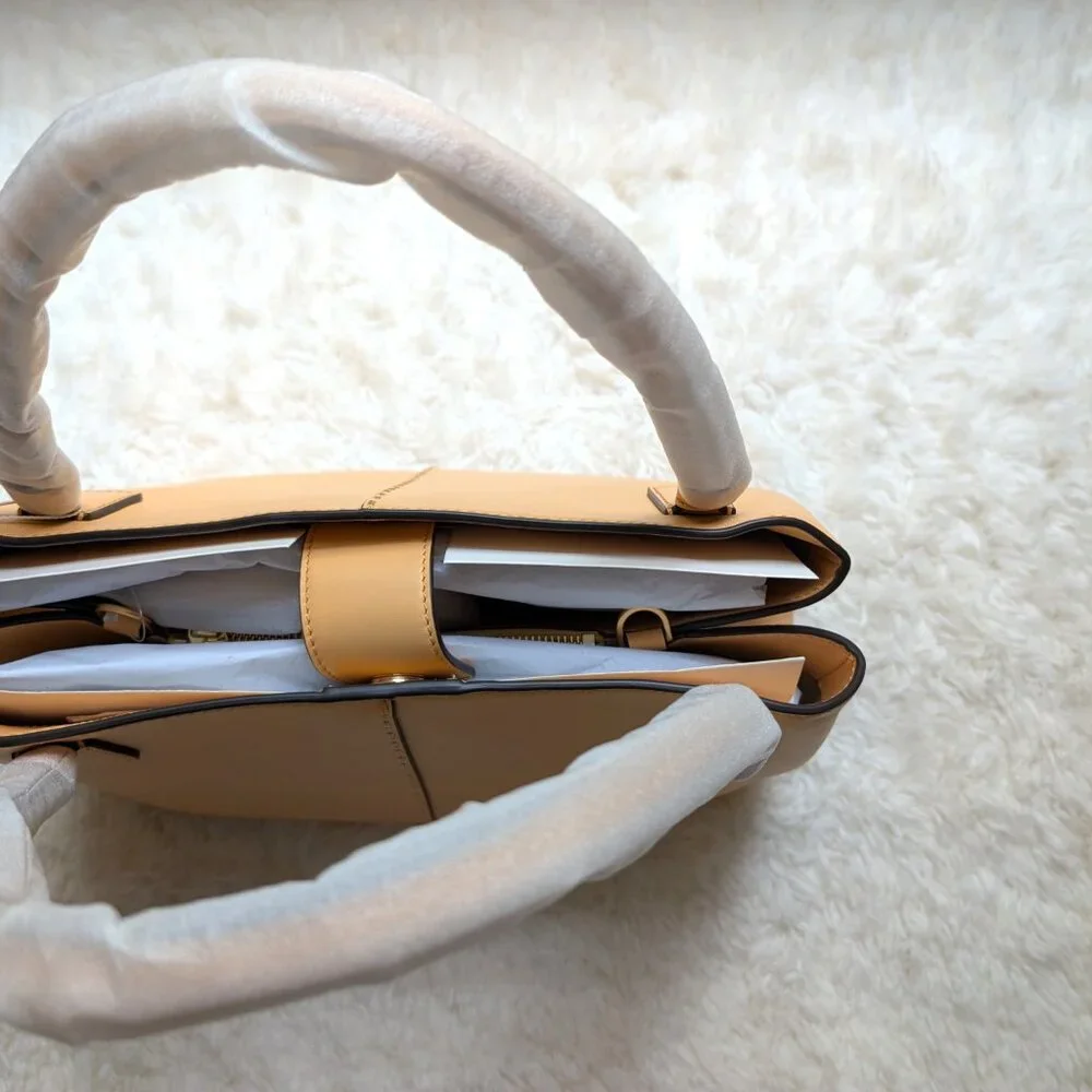 NWT Tory Burch McGraw Smooth Satchel (color: jackfruit)